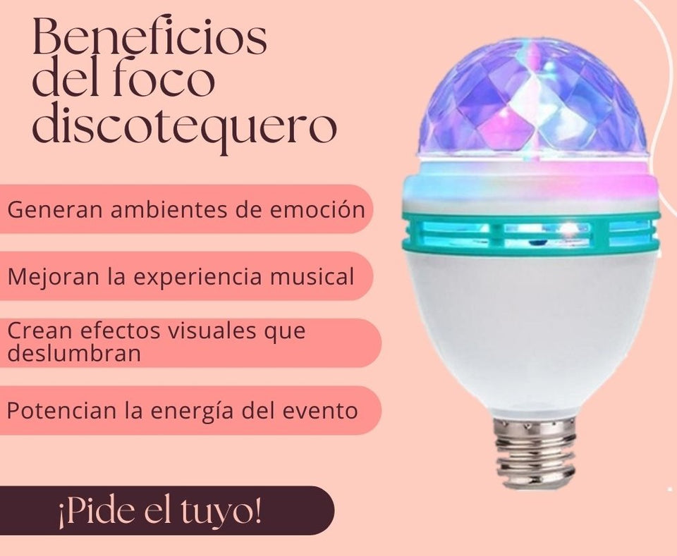 ¡Luz Rave: El Foco Que Transforma Tu Fiesta!